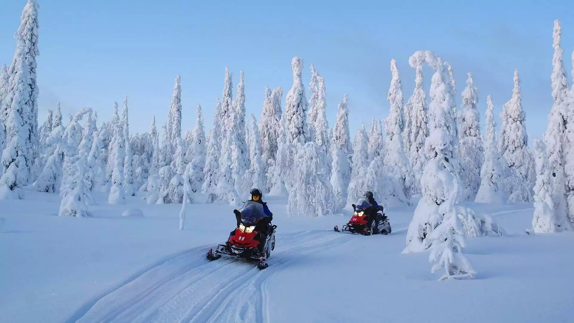 Sneeuwscooters en noorderlicht?