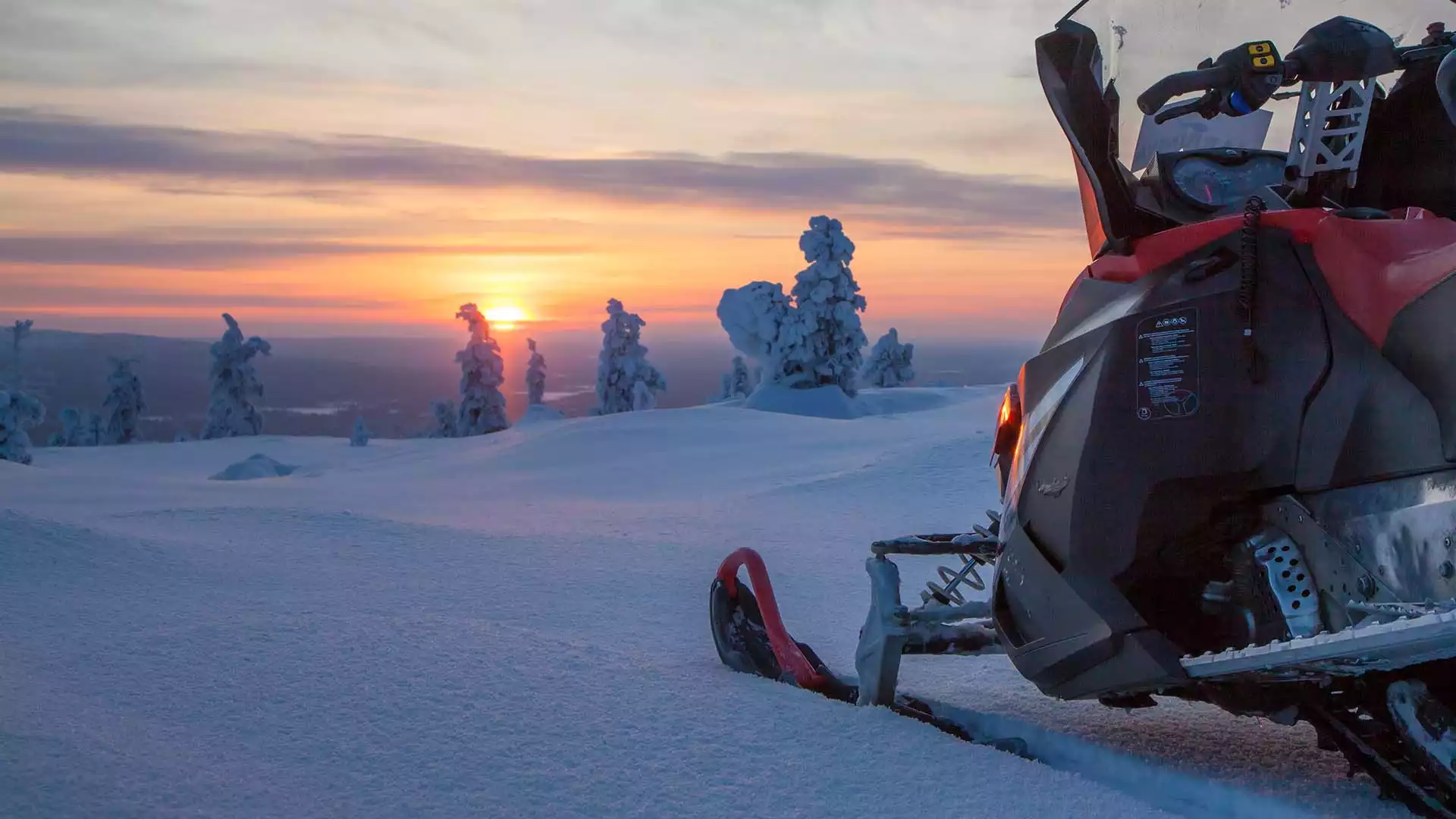 Op pad met de sneeuwscooter