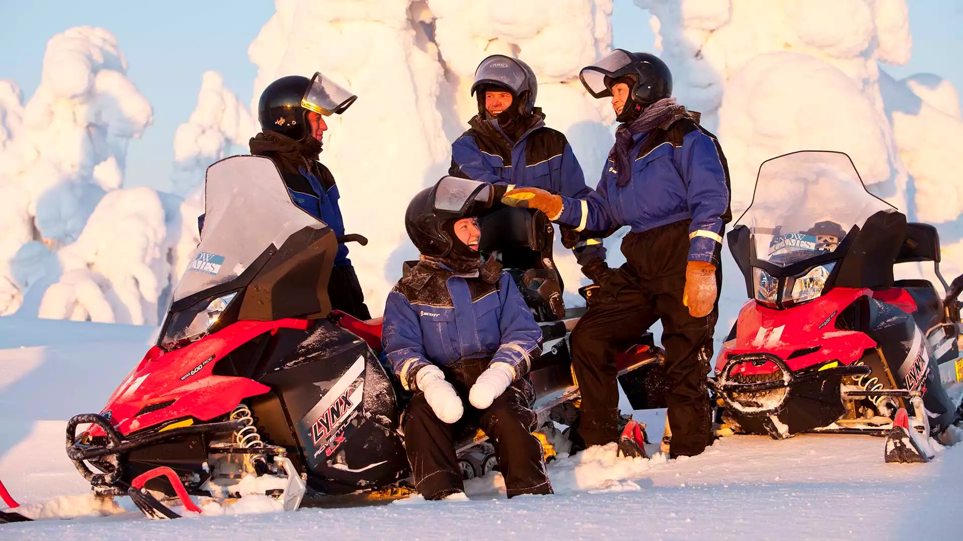 Bezoek aan de amethistmijn per sneeuwscooter