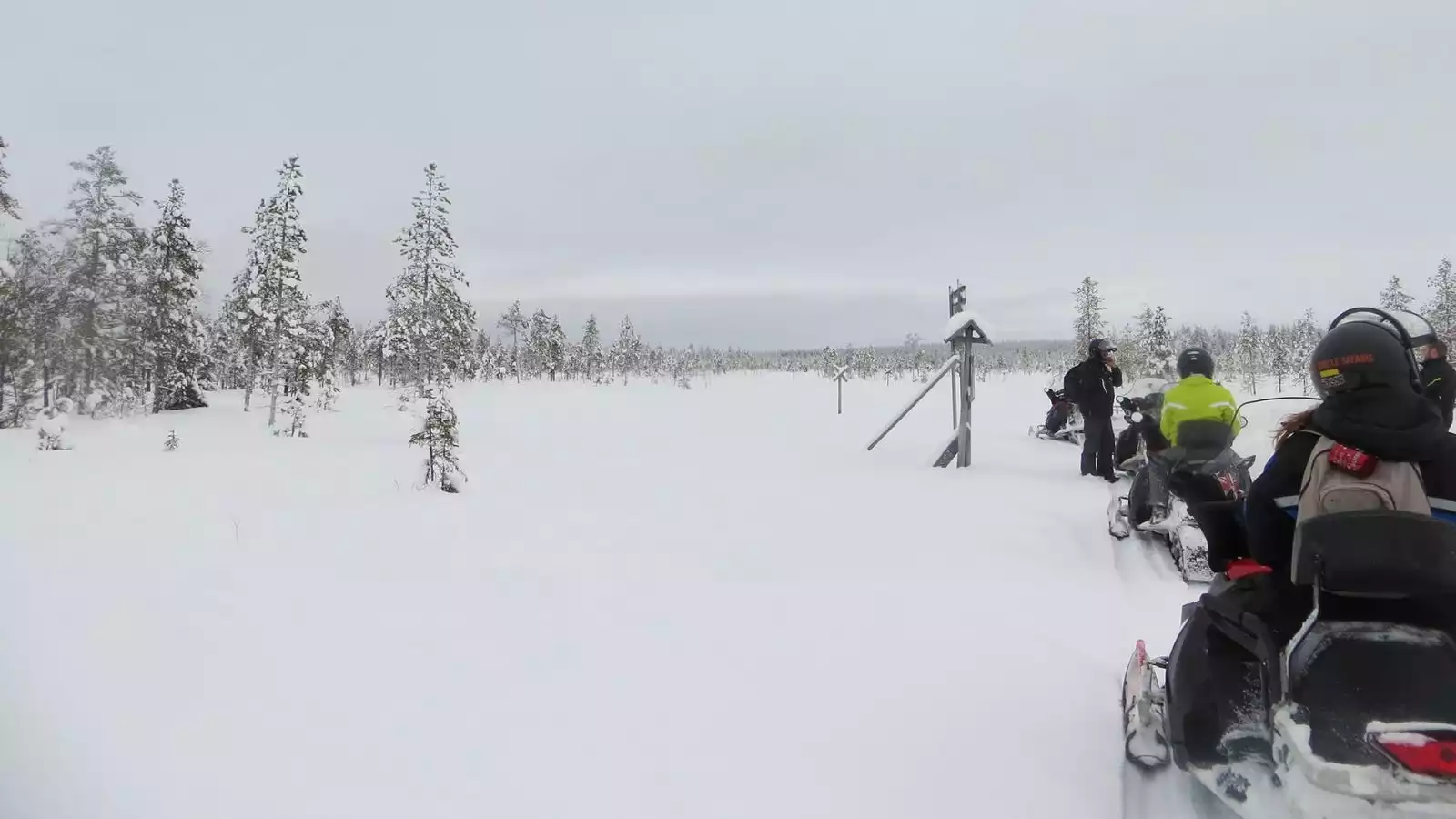 Op de sneeuwscooter door Winterwonderland
