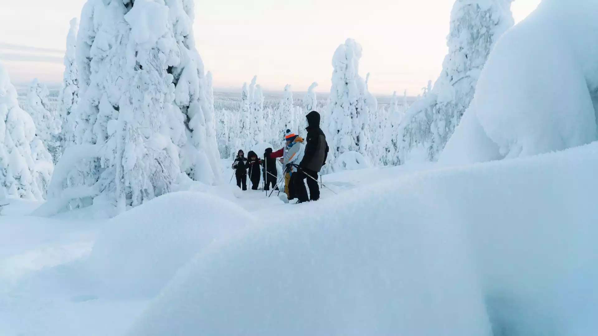 Sneeuwschoenwandelen en ijsvissen