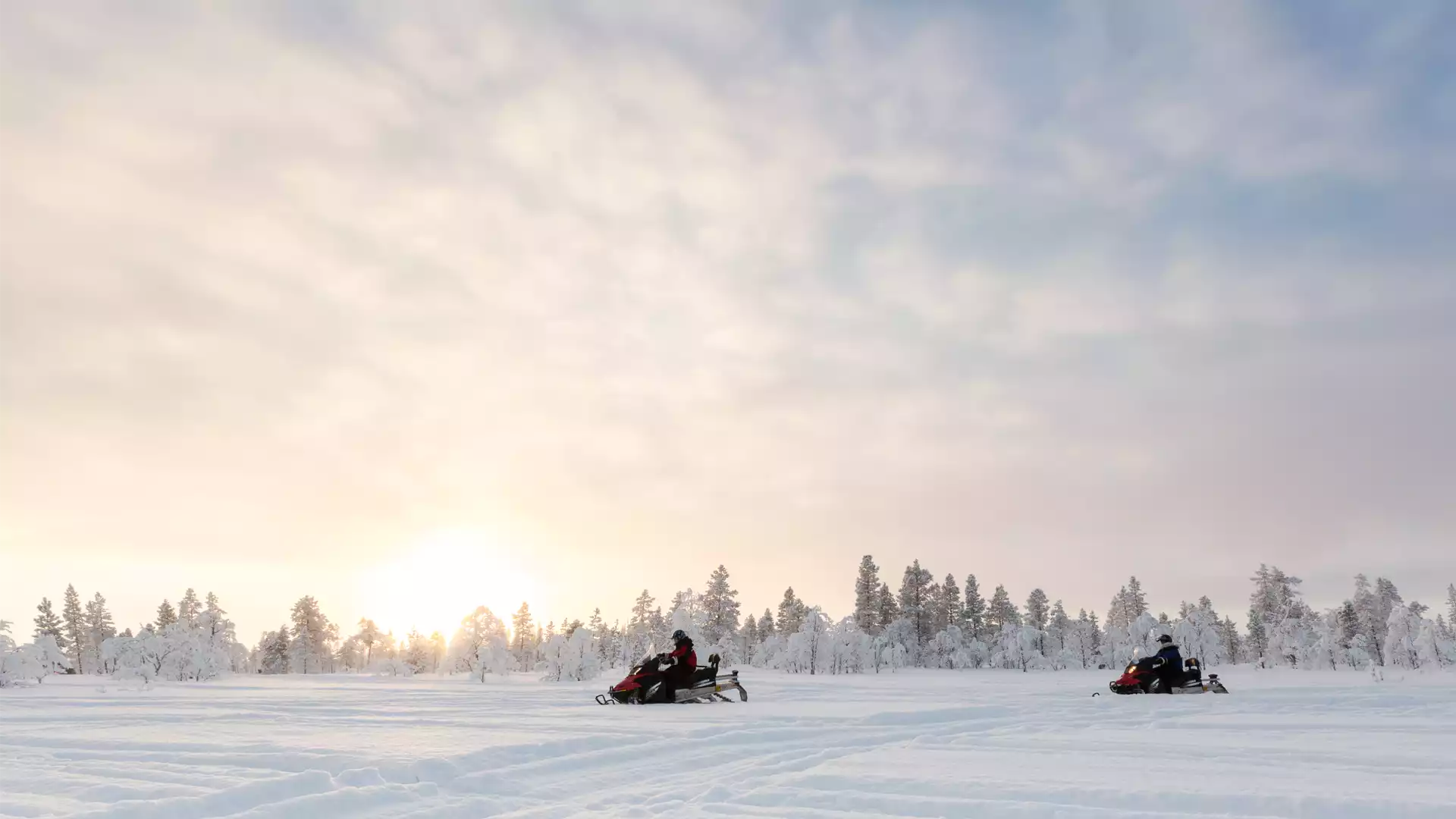 Snel, sneller, snelst! Scheuren met de sneeuwscooter