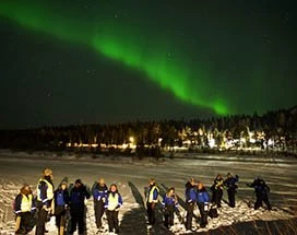 salla-sneeuwschoenwandeling-noorderlicht